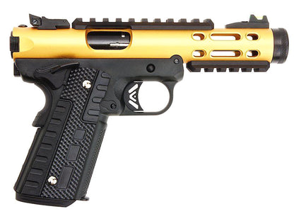 WE Galaxy 1911 Gas Blowback Pistol (Black Frame - Gold Slide)