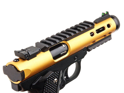 WE Galaxy 1911 Gas Blowback Pistol (Black Frame - Gold Slide)