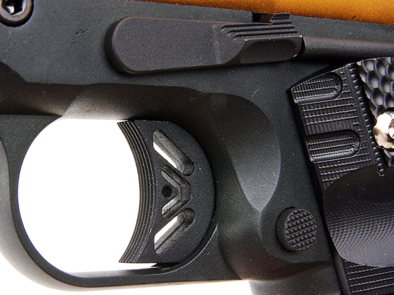 WE Galaxy 1911 Gas Blowback Pistol (Black Frame - Gold Slide)