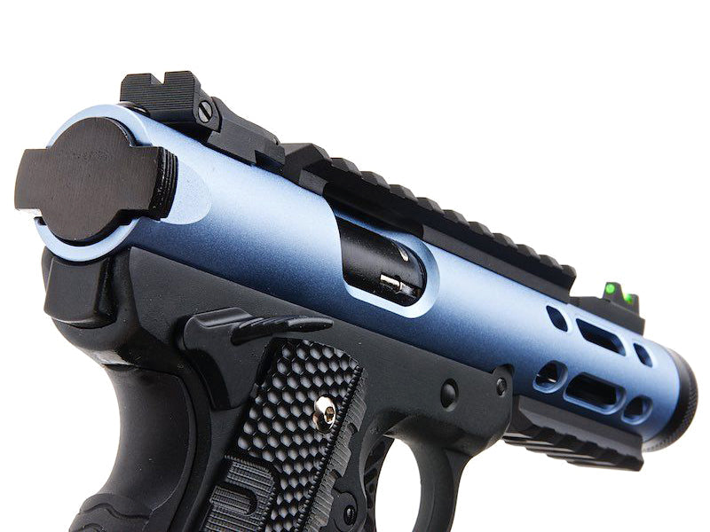 WE Galaxy 1911 Gas Blowback Pistol (Black Frame - Blue Slide)