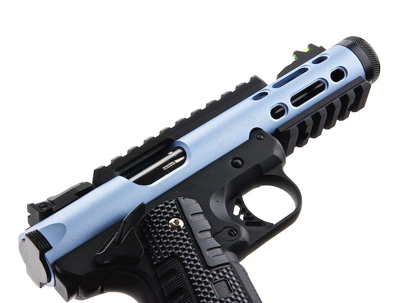 WE Galaxy 1911 Gas Blowback Pistol (Black Frame - Blue Slide)