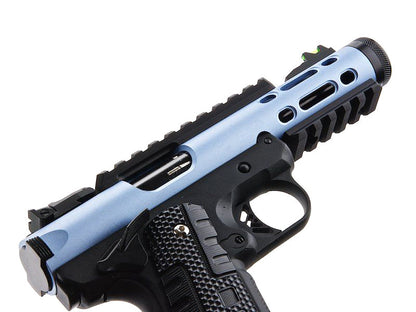 WE Galaxy 1911 Gas Blowback Pistol (Black Frame - Blue Slide)