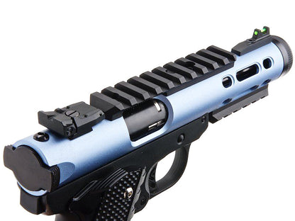 WE Galaxy 1911 Gas Blowback Pistol (Black Frame - Blue Slide)