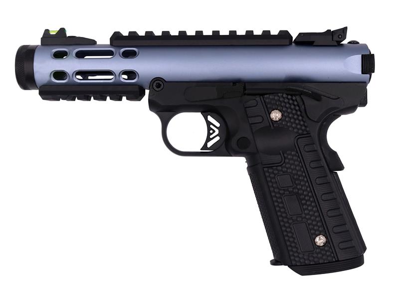 WE Galaxy 1911 Gas Blowback Pistol (Black Frame - Blue Slide)