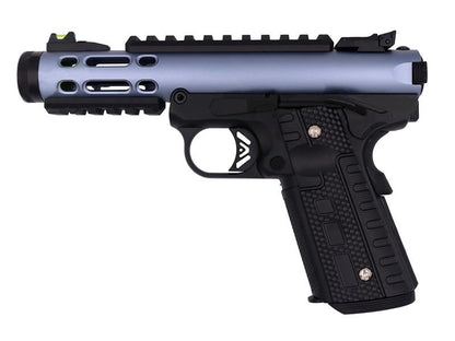 WE Galaxy 1911 Gas Blowback Pistol (Black Frame - Blue Slide)