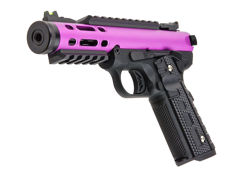 WE Galaxy 1911 Gas Blowback Pistol (Black Frame - Purple Slide)