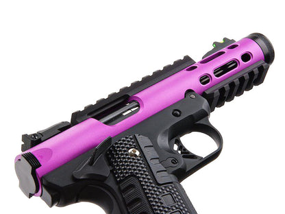 WE Galaxy 1911 Gas Blowback Pistol (Black Frame - Purple Slide)