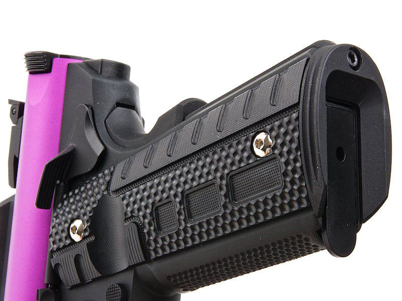 WE Galaxy 1911 Gas Blowback Pistol (Black Frame - Purple Slide)