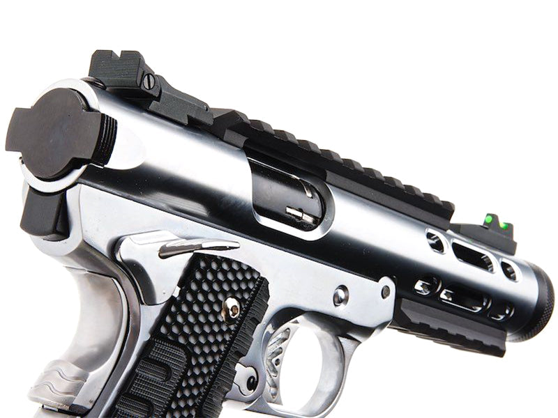WE Galaxy 1911 Gas Blowback Pistol (Silver Frame - Silver Slide)