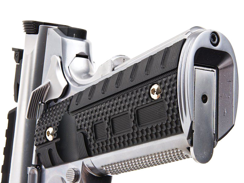 WE Galaxy 1911 Gas Blowback Pistol (Silver Frame - Silver Slide)