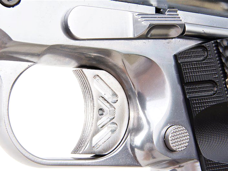 WE Galaxy 1911 Gas Blowback Pistol (Silver Frame - Silver Slide)