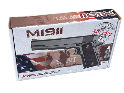 KWC 1911 Co2 Blowback Pistol (Full Metal - Black - AAKCCB760AZB)