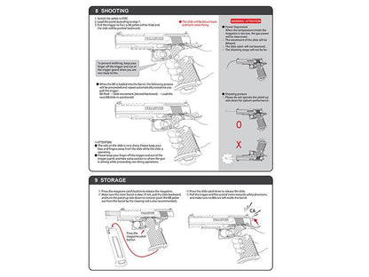 ICS Hi-Capa Challenger Gas Blowback Pistol (Black - BLE-007-SB)