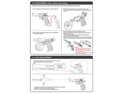 ICS Hi-Capa Challenger Gas Blowback Pistol (Black - BLE-007-SB)