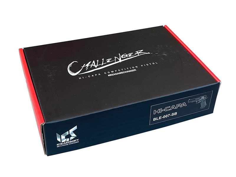ICS Hi-Capa Challenger Gas Blowback Pistol (Black - BLE-007-SB)