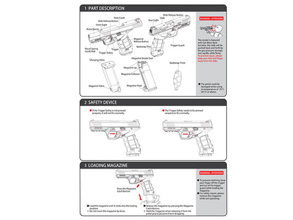 ICS Sarsilmaz Sar 9.11 Gen.2 Gas Blowback Pistol (Blue - BLE-009-SB-2)