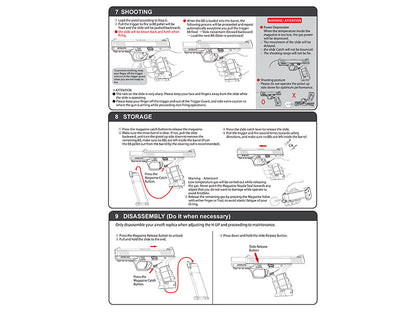 ICS Sarsilmaz Sar 9.11 Gen.2 Gas Blowback Pistol (Blue - BLE-009-SB-2)