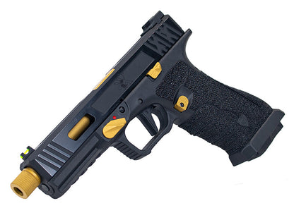 APS Bumblebee XX Co2 Blowback Pistol (1 Short Mag and 1 Long Mag - Black/Gold - ACP620)