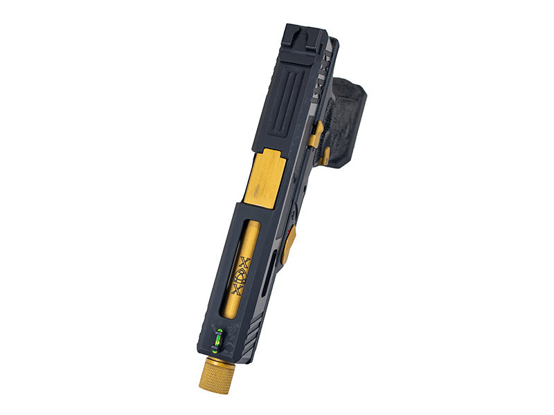 APS Bumblebee XX Co2 Blowback Pistol (1 Short Mag and 1 Long Mag - Black/Gold - ACP620)