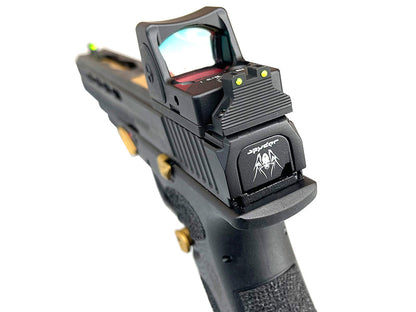 APS Mantis X Co2 Blowback Pistol with RMR Sight (Black/Gold - ACP621)