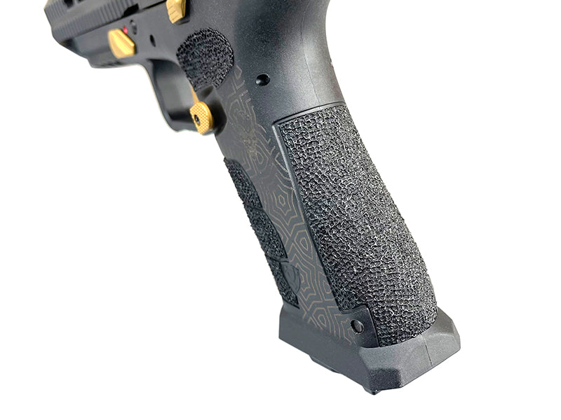 APS Mantis X Co2 Blowback Pistol with RMR Sight (Black/Gold - ACP621)