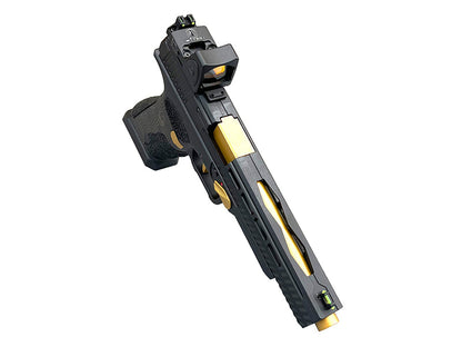 APS Mantis X Co2 Blowback Pistol with RMR Sight (Black/Gold - ACP621)