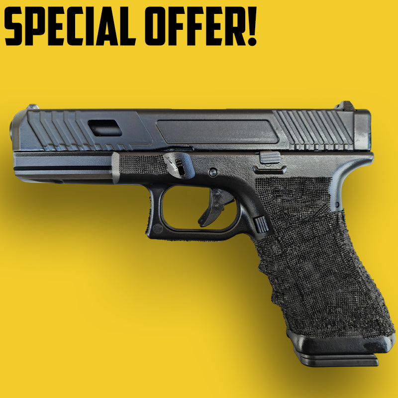 Huntsman Tactical H17 TT Custom Gas Blowback  Pistol (Metal Slide - Polymer Frame - with Case - Black)