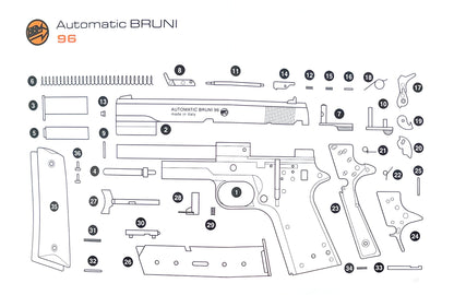 Bruni 96 Pistol (Cal.8 - BFG - BLUE - 1500)