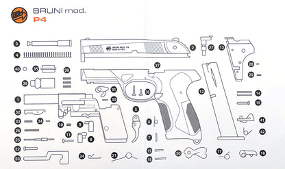 Bruni P4 Pistol (Cal.8 - BFG - BLUE - 2600)