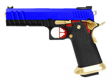 Armorer Works Custom Hi-Capa GBBP (Full Black Slide - Black Frame - Gold Barrel - AW-HX2002 - BLUE)