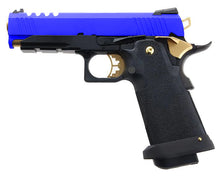 Armorer Works Custom 4.3 Hi-Capa GBBP (Gold - Black Frame - AW-HX2711 - BLUE)