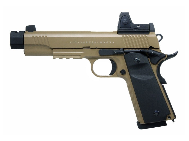 Secutor - Rudis Magna - 1911 - VII Custom Pistol (Co2 Powered - Gas Ready - Tan)
