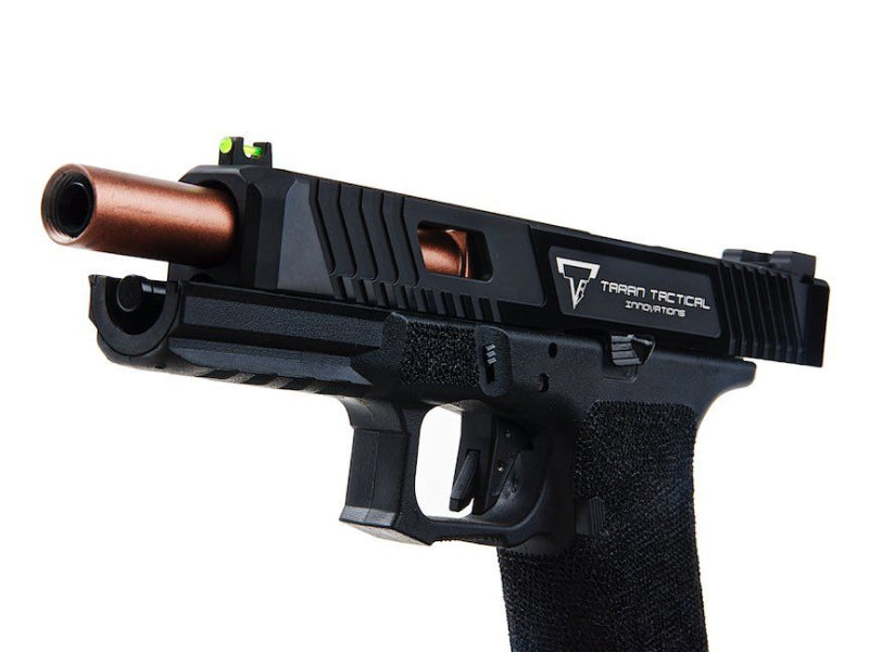 EMG x TTI 34 Series Custom Combat Master Slide with OMEGA Frame pistol (Gas - Black - By APS - 102068)