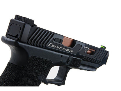 EMG x TTI 34 Series Custom Combat Master Slide with OMEGA Frame pistol (Gas - Black - By APS - 102068)