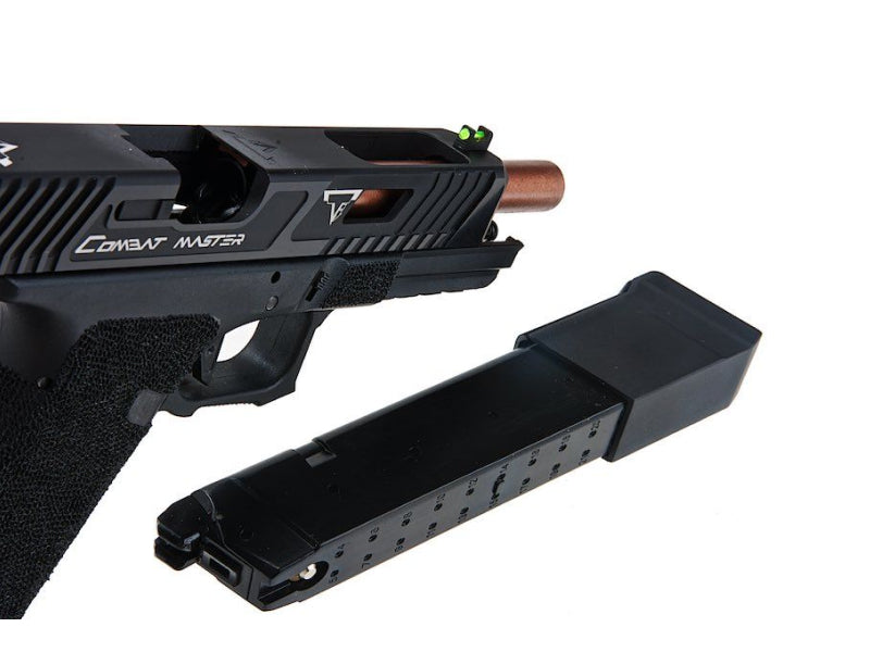 EMG x TTI 34 Series Custom Combat Master Slide with OMEGA Frame pistol (Gas - Black - By APS - 102068)