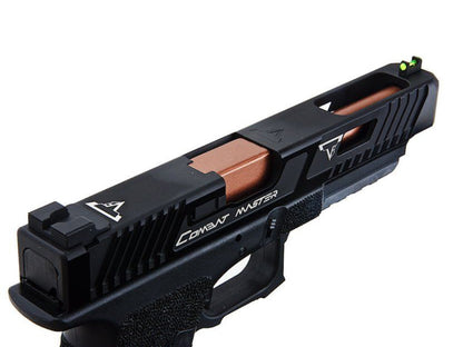 EMG x TTI 34 Series Custom Combat Master Slide with OMEGA Frame pistol (Gas - Black - By APS - 102068)