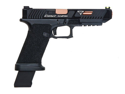 EMG x TTI 34 Series Custom Combat Master Slide with OMEGA Frame pistol (Co2 - Black - By APS - 31132)