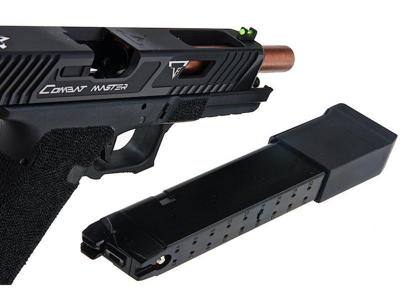 EMG x TTI 34 Series Custom Combat Master Slide with OMEGA Frame pistol (Co2 - Black - By APS - 31132)
