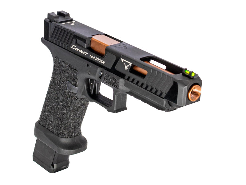 EMG x TTI 34 Series Custom Combat Master Slide with OMEGA Frame pistol (Co2 - Black - By APS - 31132)