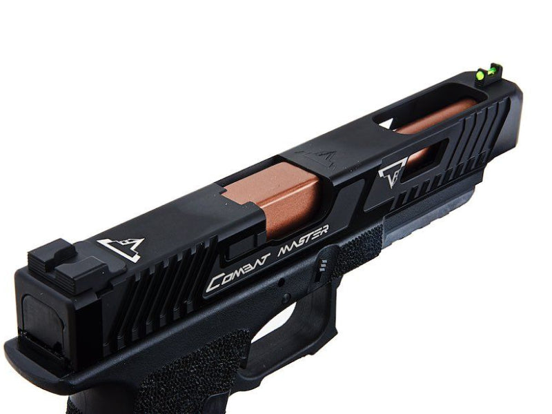 EMG x TTI 34 Series Custom Combat Master Slide with OMEGA Frame pistol (Co2 - Black - By APS - 31132)