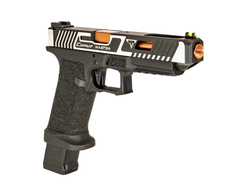 EMG x TTI 34 Series Custom Combat Master Slide with OMEGA Frame pistol (Co2 - Dual Tone - By APS - 96679)