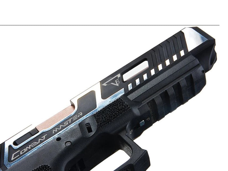 EMG x TTI 34 Series Custom Combat Master Slide with OMEGA Frame pistol (Co2 - Dual Tone - By APS - 96679)