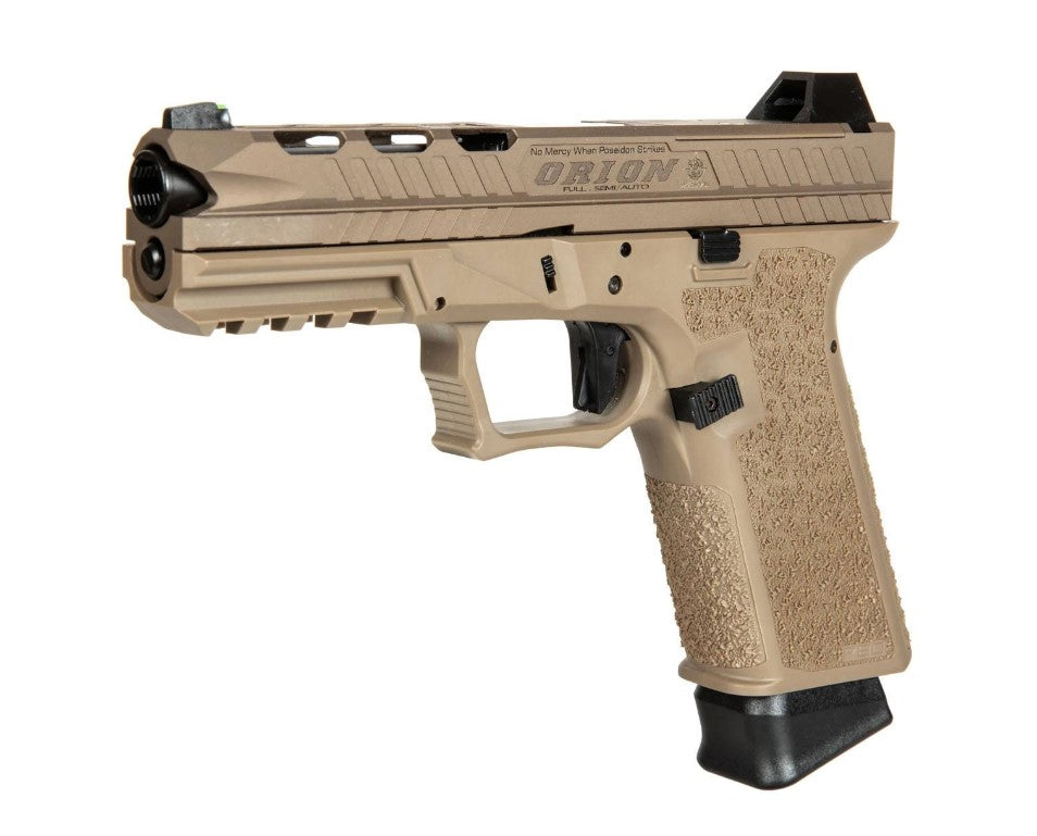 Poseidon Orion NO.2 Gas Blowback Pistol (PPW-O2-A-TAN - 310202 - Tan) Gen 2