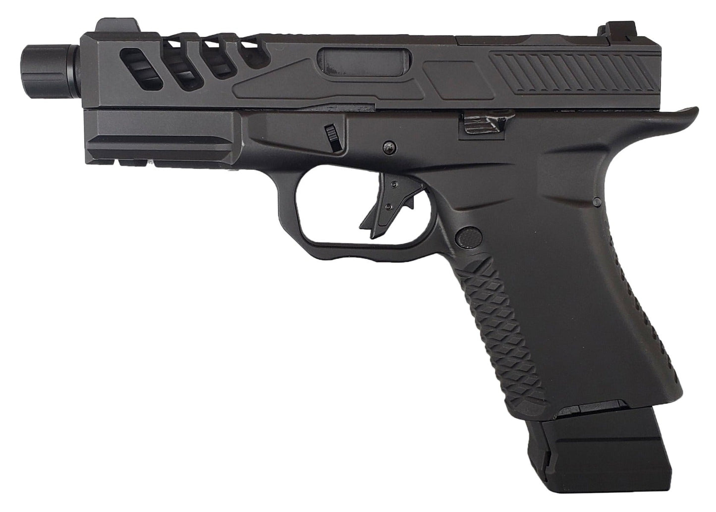 F1 Firearms BSF19 Gas Blowback Pistol by EMG/APS (Green Gas - Full Metal - Black - BSF-19B-T)