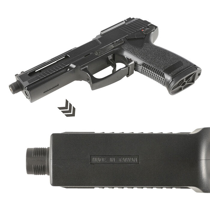 Ascend Airsoft NINJA MK23 Gas Pistol (CNC RMR Slide - Maple Leaf Internals - Black)