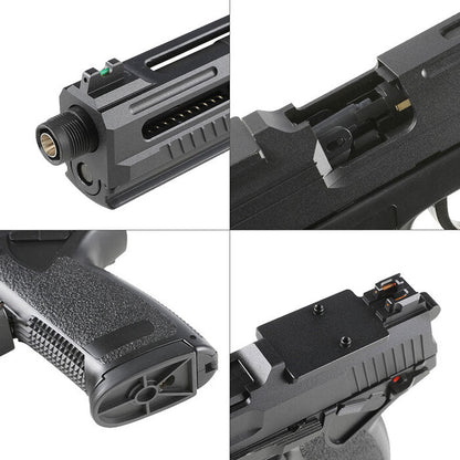 Ascend Airsoft NINJA MK23 Gas Pistol (CNC RMR Slide - Maple Leaf Internals - Black)