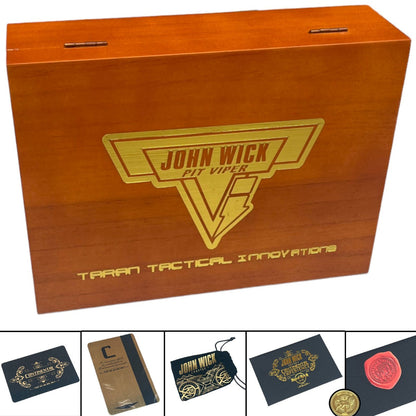 Double Bell Pistol John Wick 4 Series Gas Blowback Pistol with Wooden Case (JW4 - 303+)