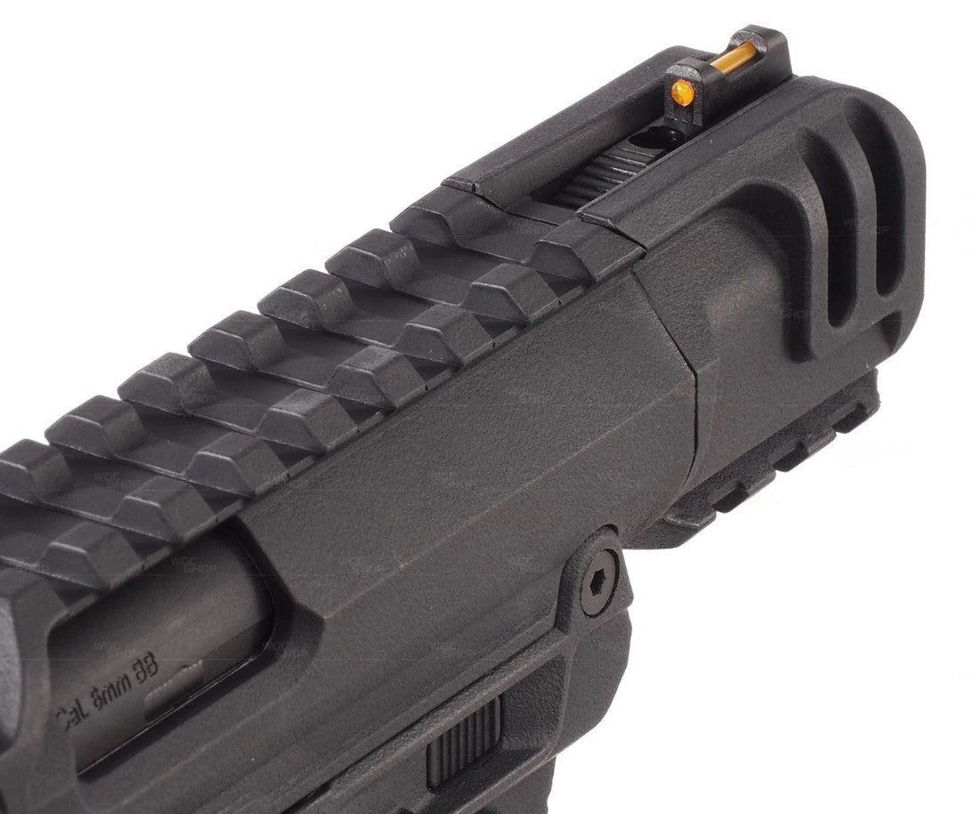 Action Army Ruger MKII Gas Blowback Pistol (AAP01C - SHORT - Black)