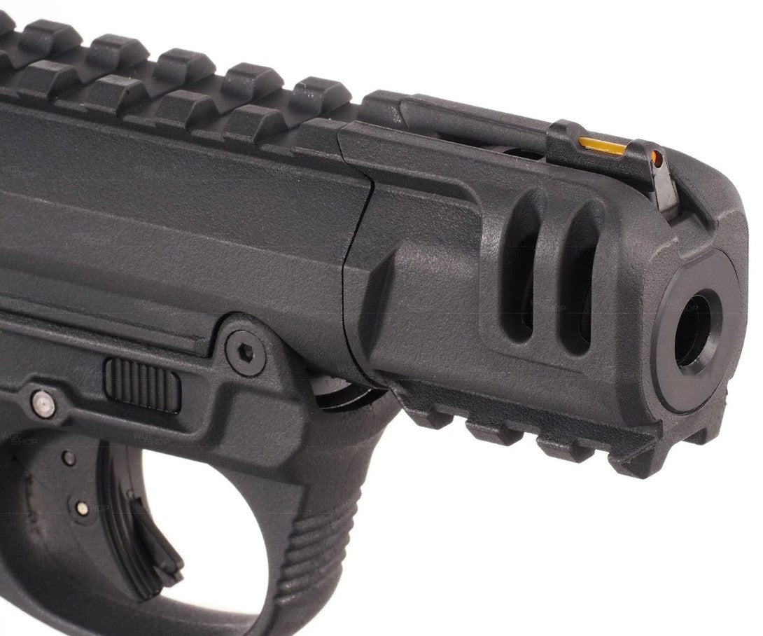 Action Army Ruger MKII Gas Blowback Pistol (AAP01C - SHORT - Black)