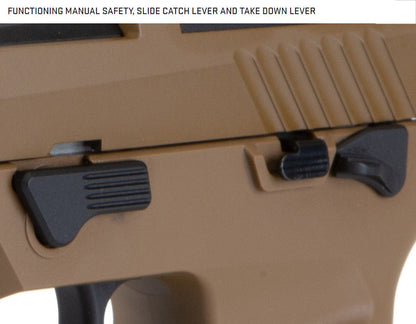 SIG Air x SIG Sauer ProForce M17 Co2 Blowback Pistol (Tan - SSAS-PF-M17-E)